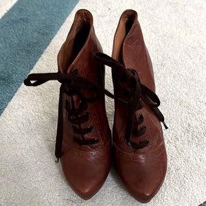 Dune London heeled boots -Tan